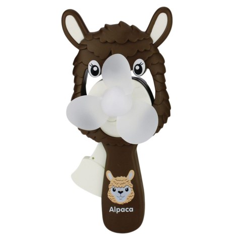 Wiatraczek Wentylator Ręczny Mechaniczny Dla Dzieci Alpaka Mix LEAN TOYS