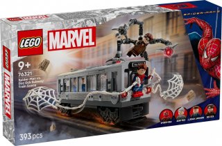 Klocki Super Heroes 76321 Spider-Man kontra Doc Ock - scena w metrze LEGO