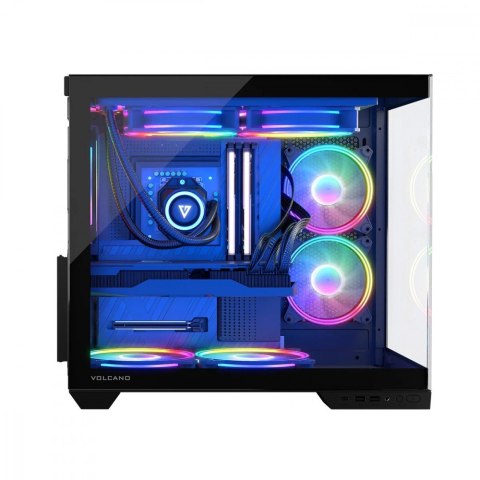 Obudowa komputerowa Volcano Panorama APEX ARGB 7F MIDI szara MODECOM