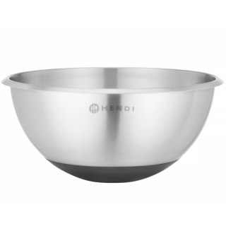 Miska kuchenna stalowa z silikonową podstawą i miarką 3 l śr. 265 x 125 mm Hendi
