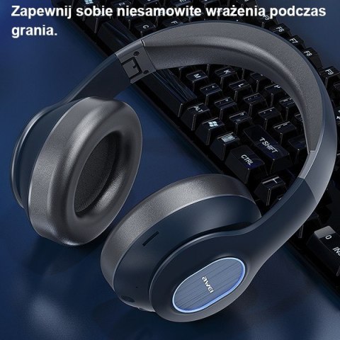 Słuchawki Bluetooth A100BL Nauszne Black AWEI