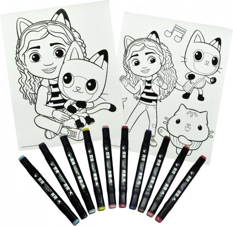 Kolorowanka Koci Domek Gabi Malowanie po numerach Kids Euroswan