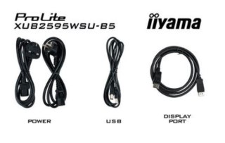 Monitor 25 cali XUB2595WSU-B5 IPS.PIVOT.16:10.USB.DP.HDMI.VGA.2x2W. 300(cd/m2).HAS(150mm) IIYAMA