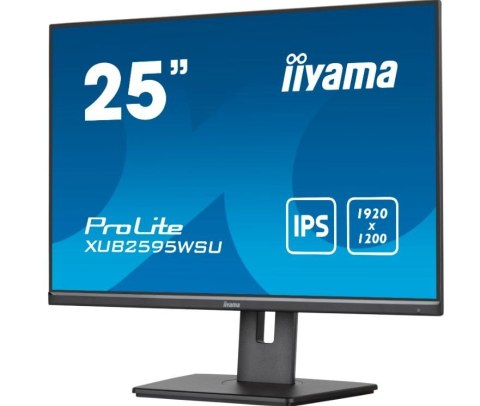 Monitor 25 cali XUB2595WSU-B5 IPS.PIVOT.16:10.USB.DP.HDMI.VGA.2x2W. 300(cd/m2).HAS(150mm) IIYAMA