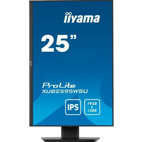 Monitor 25 cali XUB2595WSU-B5 IPS.PIVOT.16:10.USB.DP.HDMI.VGA.2x2W. 300(cd/m2).HAS(150mm) IIYAMA