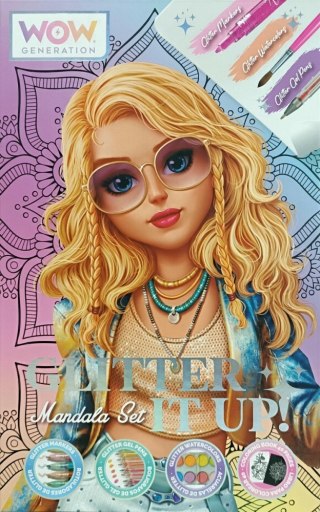 Zestaw kreatywny Mandala brokat Kids Euroswan