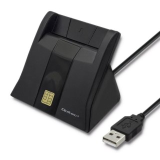 Inteligentny czytnik chipowych kart ID | USB 2.0 | Plug&play Qoltec