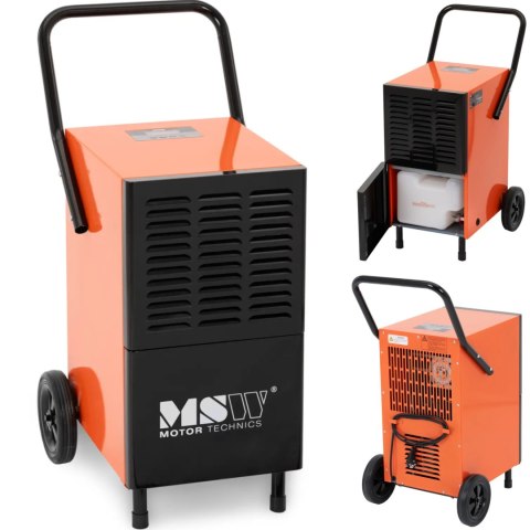 Osuszacz powietrza pochłaniacz wilgoci na kółkach 500 m3/h do 62 m2 650 W MSW