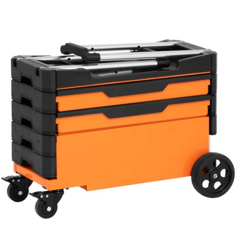 Wózek warsztatowy montażowy z regulacją wysokości 2 szuflady 69 x 38.4 x 95.7 cm MSW