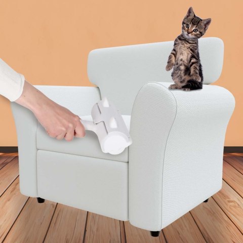 Szczotka wałek rolka do czyszczenia sierści z ubrań tapicerki biała niebieska Kik Sp. z o. o. Sp. k.