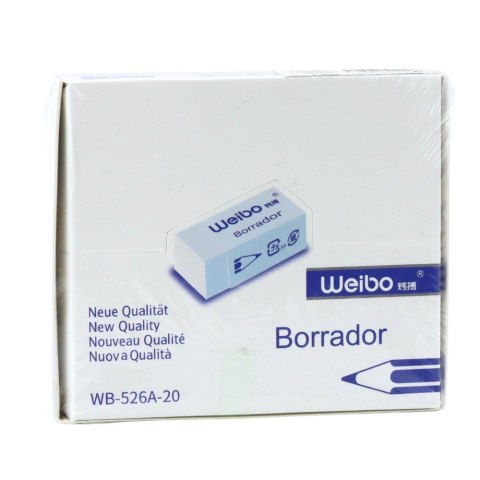 Gumka Do Mazania Biała Szkolna Biurowa WB-526A -20 6cm LEAN