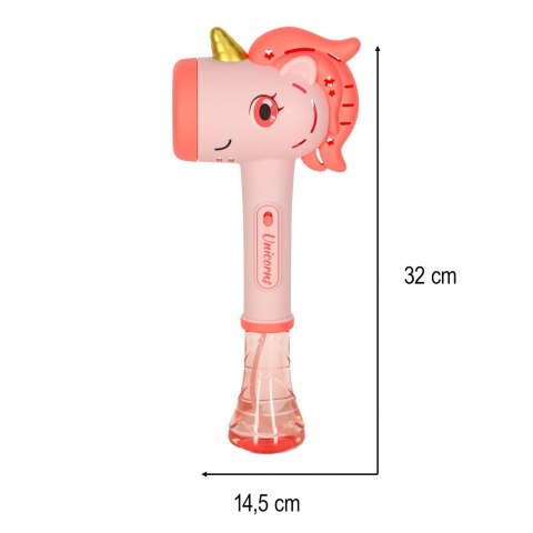 Pistolet na bańki mydlane maszyna do baniek jednorożec różdżka światło dźwięk Kik Sp. z o. o. Sp. k.