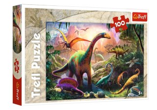 Puzzle - 100 - Świat dinozaurów - Trefl 16277 Trefl Puzzle