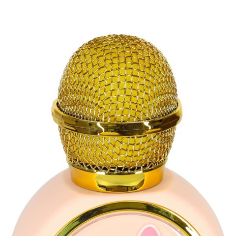 Mikrofon bezprzewodowy do karaoke bluetooth głośnik króliczek różowy Kik Sp. z o. o. Sp. k.