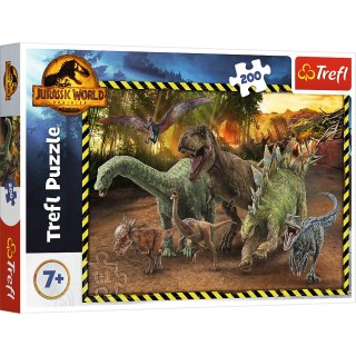 Puzzle - 200 - Dinozaury z Parku Jurajskiego - Jurassic World - Trefl 13287 Trefl Puzzle