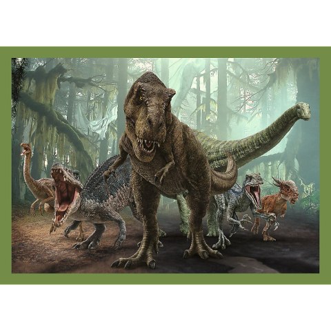 Puzzle - 4w1 (12, 15, 20, 24) - Groźne dinozaury - Universal Jurassic World - Trefl 34607 Trefl Puzzle