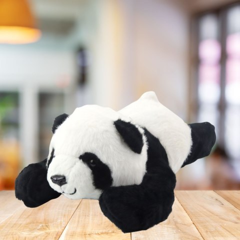 Pluszowa Maskotka Przytulanka Leżąca Panda Czarno-Biała 30cm LEAN Toys