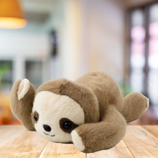 Pluszowa Maskotka Przytulanka Leżący Leniwiec Beżowy 30cm LEAN Toys