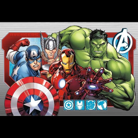 Puzzle - 24 Maxi - Zawsze sprawiedliwi - Disney Marvel The Avengers - Trefl 14378 Trefl Puzzle