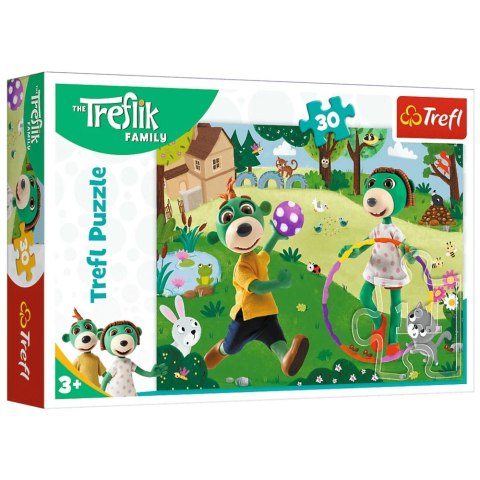 Puzzle - 30 - Aktywny dzień - Rodzina Treflików - Trefl 18287 Trefl Puzzle