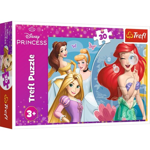 Puzzle - 30 - Piękny dzień księżniczek - Disney Princess - Trefl 18308 Trefl Puzzle