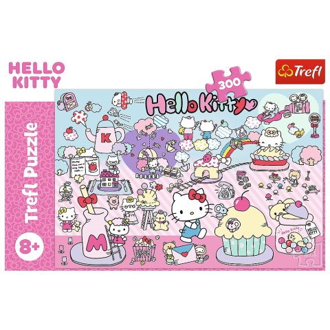 Puzzle - 300 - Poznaj Świat Hello Kitty - Hello Kitty - Trefl 23031 Trefl Puzzle