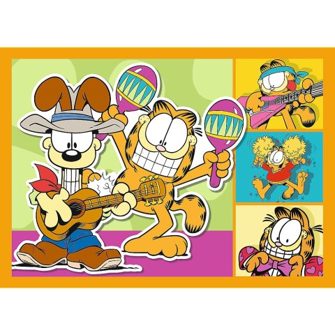 Puzzle - 4w1 (35, 48, 54, 70) - Garfield Kocha lasanię - Trefl 34673 Trefl Puzzle