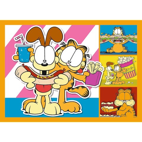 Puzzle - 4w1 (35, 48, 54, 70) - Garfield Kocha lasanię - Trefl 34673 Trefl Puzzle