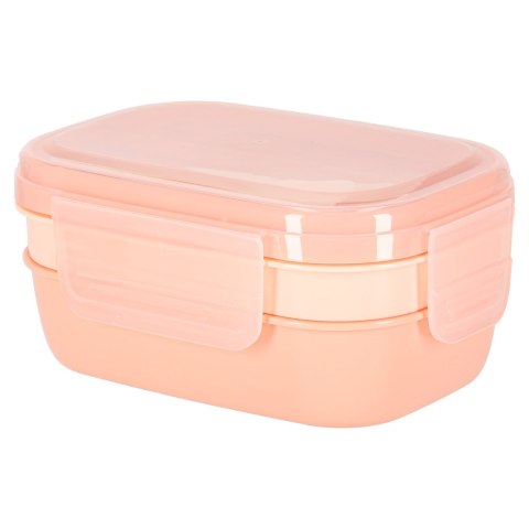 Lunch box śniadaniówka pudełko śniadaniowe z przegródkami dzielone 1900ml pomarańczowe Kik Sp. z o. o. Sp. k.