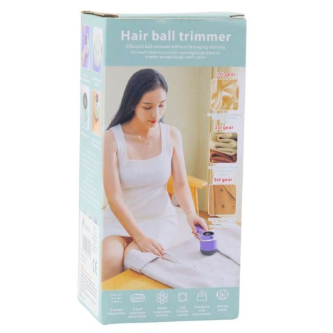 Elektryczna Golarka Do Tkanin Ubrań 3 Tryby Prędkości Biała LEAN