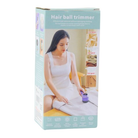 Elektryczna Golarka Do Tkanin Ubrań 3 Tryby Prędkości Fioletowa LEAN