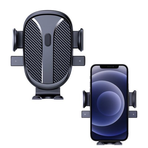 Mocny Uchwyt Samochodowy Na Szybę Kokpit Kratki Czarny LEAN