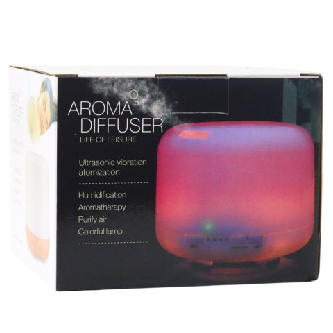 Nawilżacz Powietrza Dyfuzor Aromaterapia Lampka Nocna LED Pilot 300ml LEAN