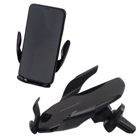 Uchwyt Samochodowy Grawitacyjny Do Kratki Wentylacyjnej Czarny LEAN