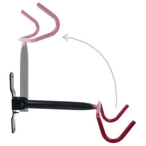 Rowerowy uchwyt ścienny poziomy stal max. obciążenie 30kg MC-430 Maclean