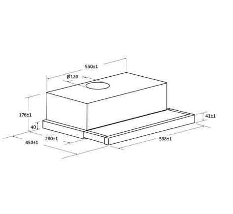 Okap teleskopowy CBT60RBG Candy