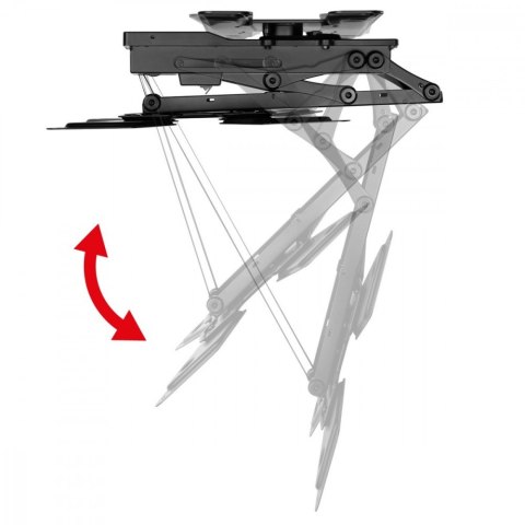 Uchwyt sufitowy elektryczny do TV, MC-491 23-65', max 30kg, VESA 600x400, obrót 90st, pilot Maclean