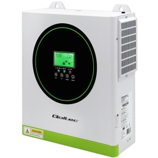 Hybrydowy Inwerter solarny Off-Grid 3500W | 100A | 24V | MPPT | Sinus | opcja Wi-Fi | Power Factor 1.0 Qoltec