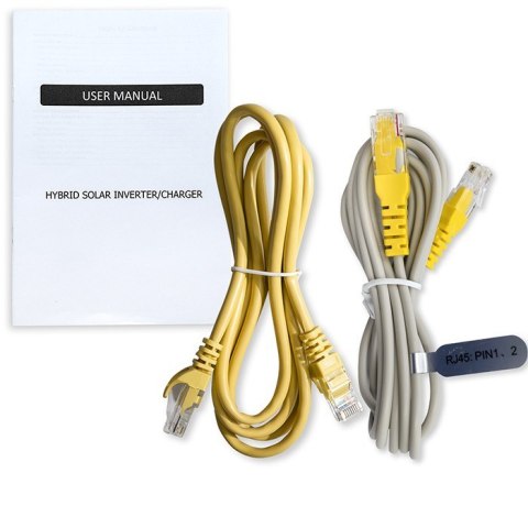 Modularny Hybrydowy Inwerter solarny Off-Grid 6.2kVA | 6.2kW | 120A | MPPT | 12 jednostek | BMS | Sinus | opcja Wi-Fi | Power  Qoltec