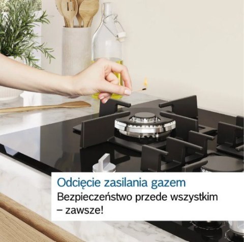 Płyta gazowa PCQ7A5I90 75 cm inox Bosch