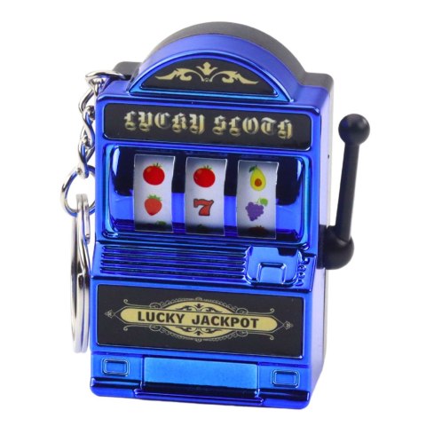 Brelok Mini Maszyna Kasynowa Slot Automat Ruchomy Drążek Mix Kolor LEAN TOYS