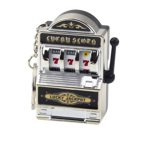 Brelok Mini Maszyna Kasynowa Slot Automat Ruchomy Drążek Mix Kolor LEAN TOYS