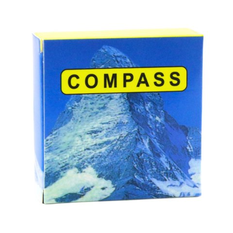 Kompas Mosiężny Turystyczny Ze Świecącymi Wskaźnikami Złoty LEAN