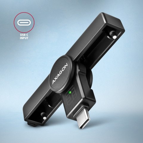 CRE-SMPC Czytnik kart identyfikacyjnych PocketReader USB-C AXAGON