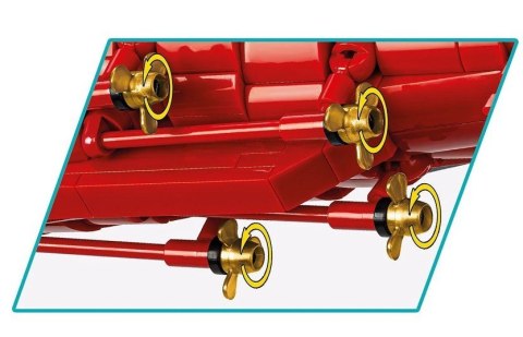 Klocki IJN Akagi Aircraft Carrier 3573 klocków Cobi Klocki