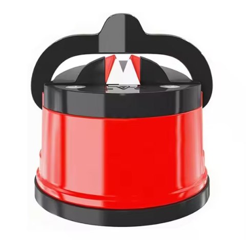 Ostrzałka Do Noży i Nożyczek Z Przyssawką Dźwignią Blokującą Czerwona LEAN