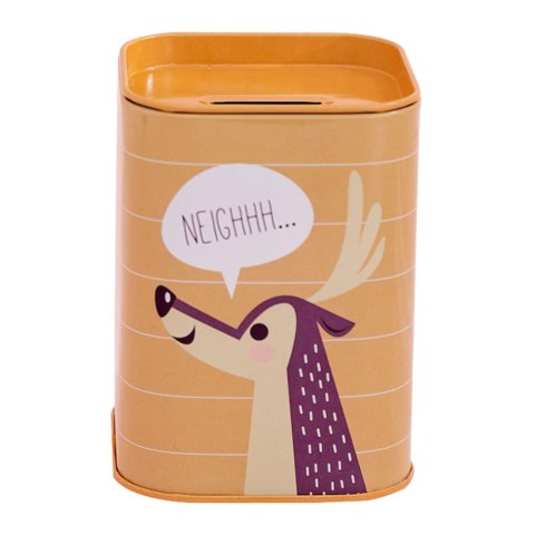 Skarbonka Zwierzątko Metalowa Nauka Oszczędzania 11x8cm LEAN TOYS