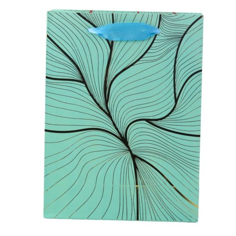 Torba Prezentowa Falisty Złoty Wzór Mix Kolor 23 x 18 x 10 cm LEAN