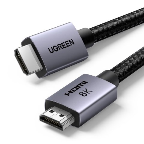 Kabel przewód HDMI 2.1 8K certyfikowany VRR QMS QFT ALLM 3m - szary UGREEN