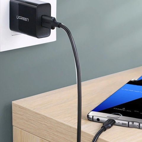 Kabel przewód USB-A 3.0 - USB-C 3A 0.5m - czarny UGREEN